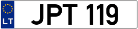 Truck License Plate